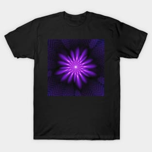 Purple Daisy Design T-Shirt